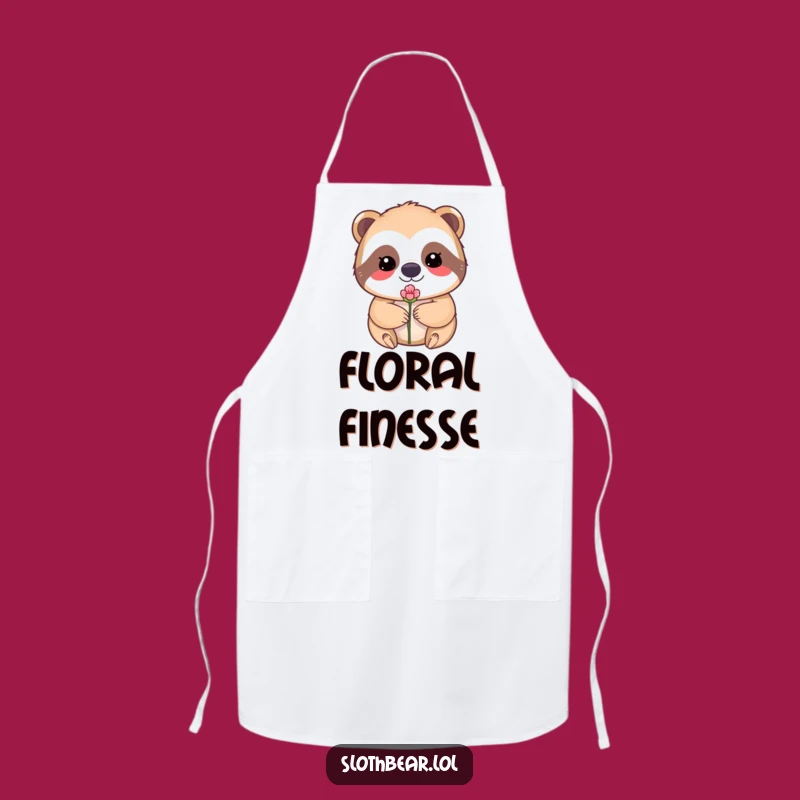 Funny Sloth Bear Apron: Kitchen Serenity, Perfect Cooking Funny Gift!