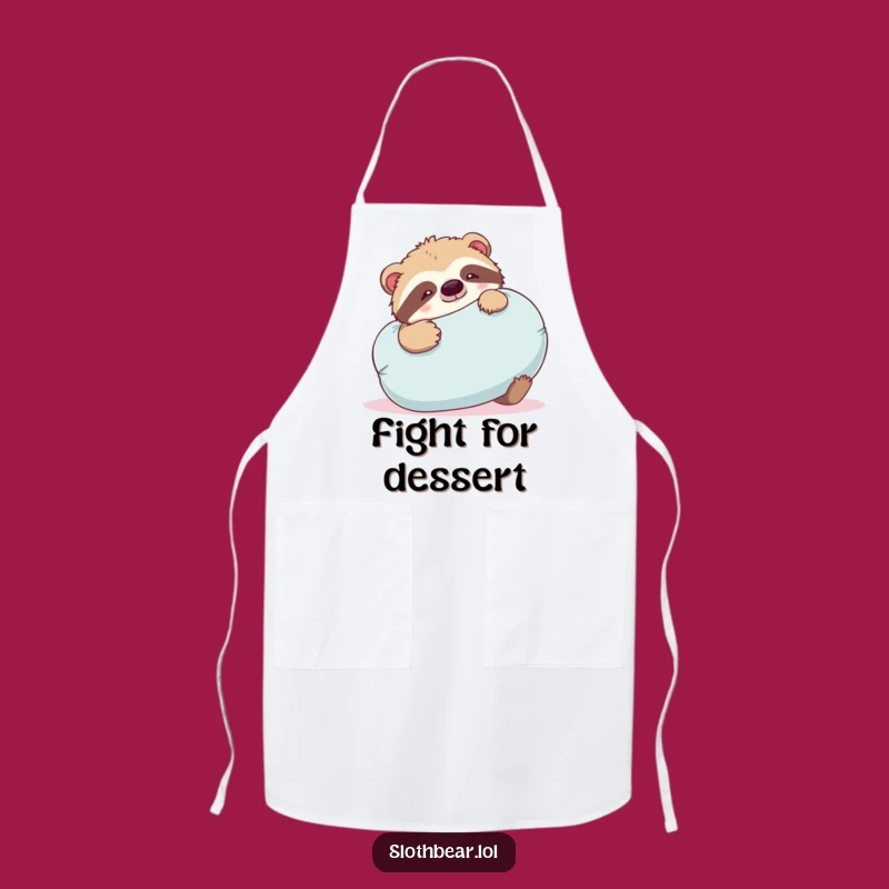 Funny Sloth Bear Apron: Playful Kitchen Fun, Perfect Funny Gift