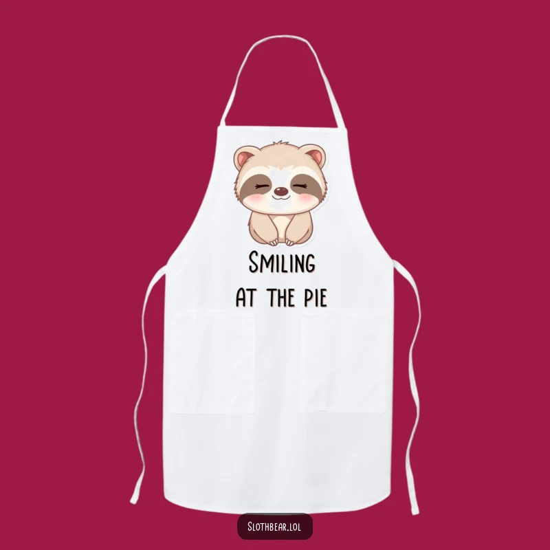 Funny Sleepy Sloth Bear Apron: Cook with Gentle Sweetness