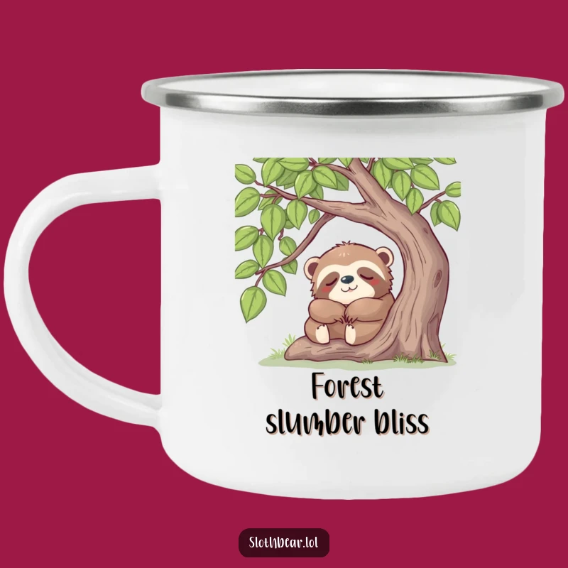 Funny Sloth Bear Nap Camping Mug: Sleepy Bear Outdoors, a Hilarious Funny Gift