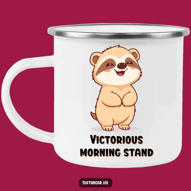 Funny Sloth Bear Camping Mug: Delightful Bear Outdoors, a Hilarious Funny Gift
