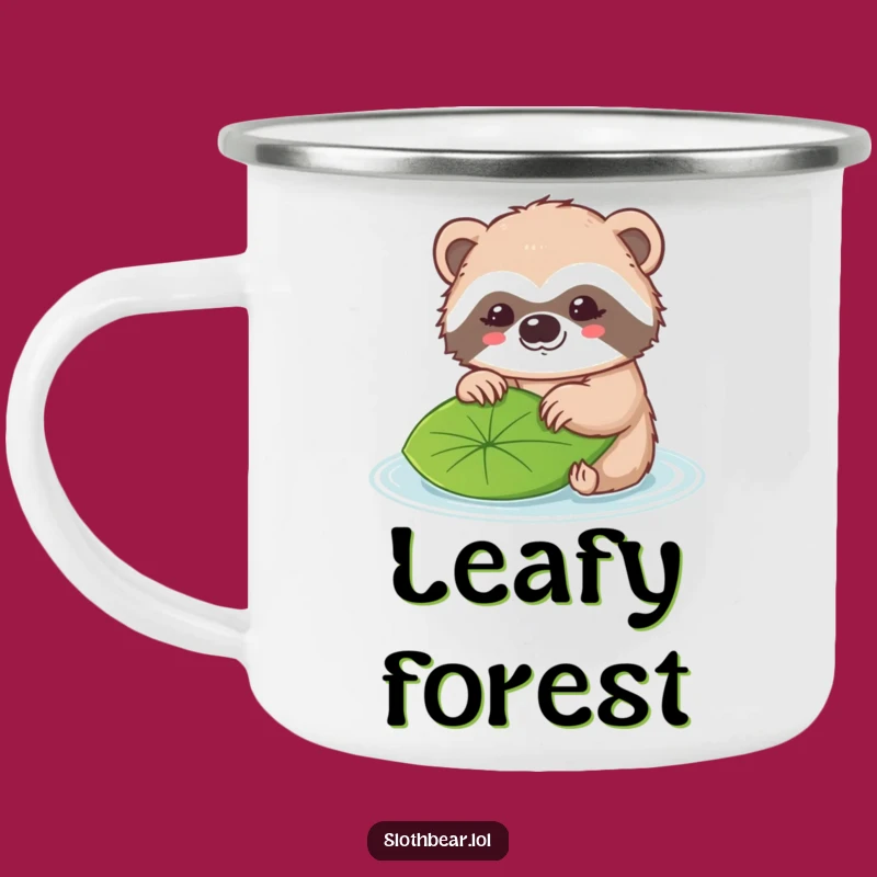 Funny Sloth Bear Camping Mug: Nature Play, Perfect Outdoor Funny Gift!