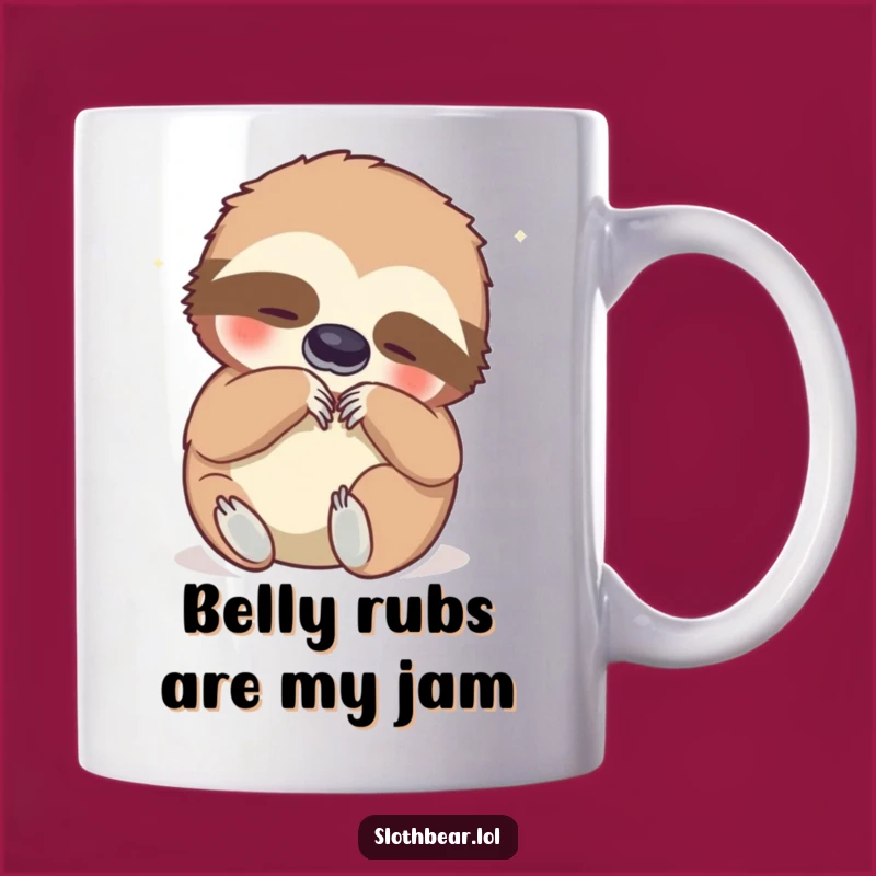 Funny Sloth Bear Belly Scratch Mug - The Ultimate Comfort and Humor Gift