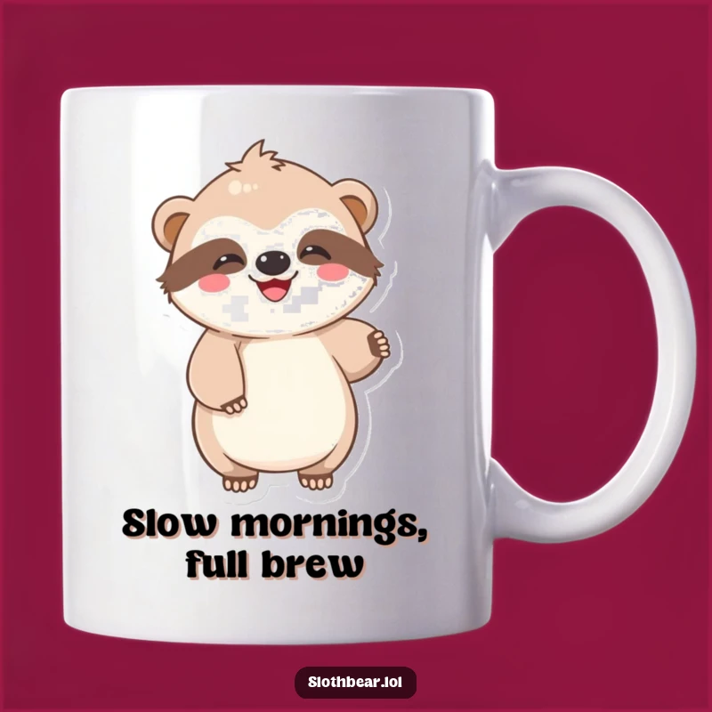 Funny Sloth Bear Mug: Lazy Joyful Wiggle, Adorable & Perfect Funny Gift!