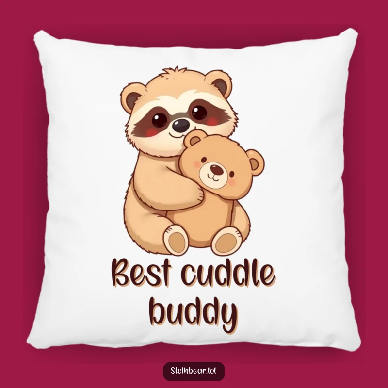 Funny Sloth Bear Pillow: Cozy Hug, Ultimate Comfort Funny Gift!
