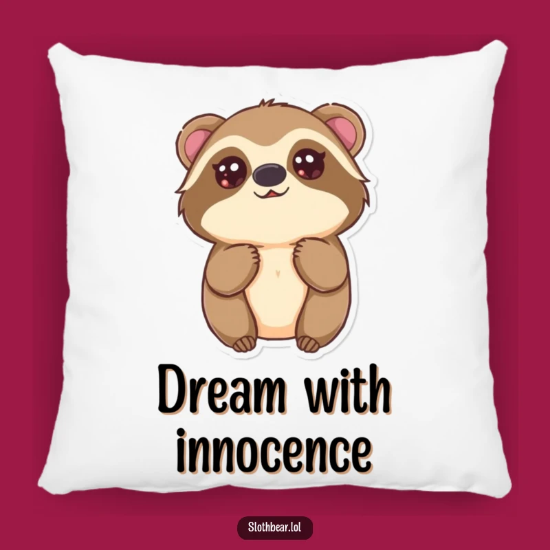 Funny Kawaii Sloth Bear Pillow: Cozy Innocence for Sweet Dreams and Funny Gifts