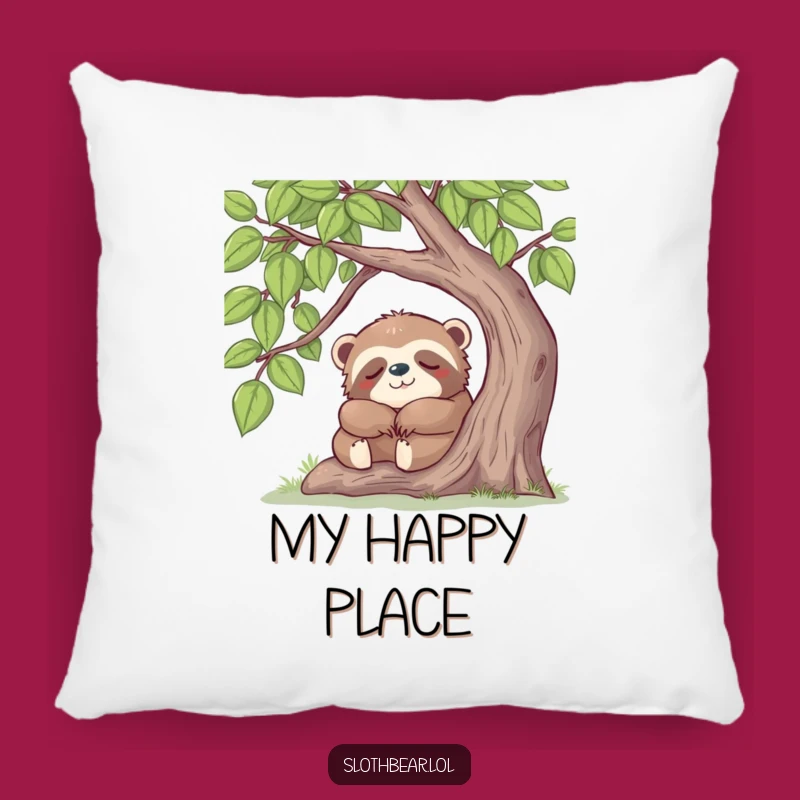 Funny Sloth Bear Nap Pillow: Soft Sleeping Bear, a Cozy and Funny Gift