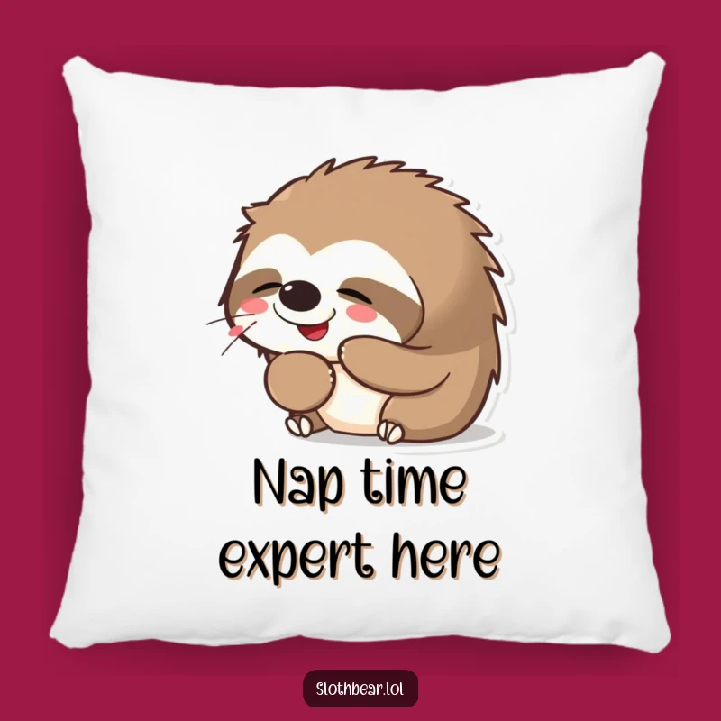 Funny Kawaii Sloth Bear Yawning Pillow: Soft Sleepy Bear Cushion, Wonderful Funny Gift