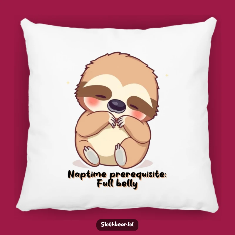 Funny Sloth Bear Belly Scratch Pillow - Cozy Comfort and Hilarious Decor Accent
