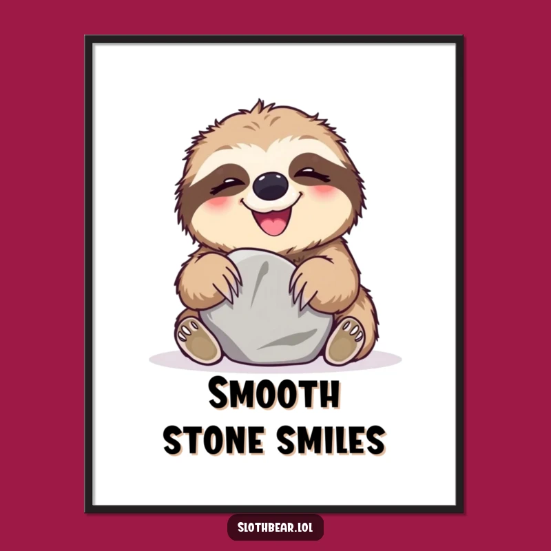 Funny Sloth Bear Giggle Digital Art: Instant Playful Joy Download