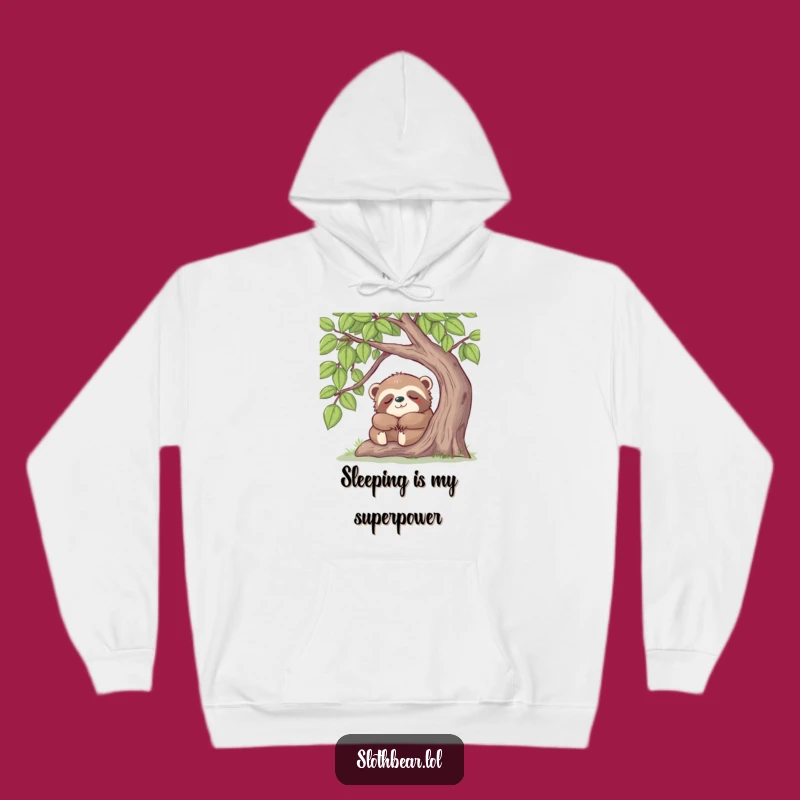 Funny Sloth Bear Nap Hoodie: Cozy Sleeping Bear, a Warm and Funny Gift