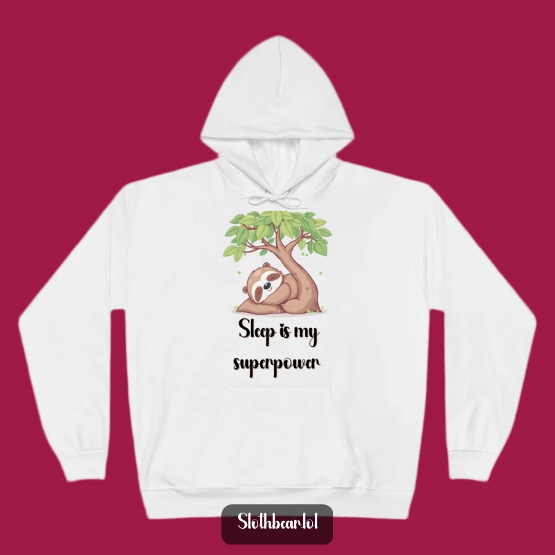 Funny Sloth Bear Nap Hoodie: Cozy Comfort, Perfect Relaxing Present