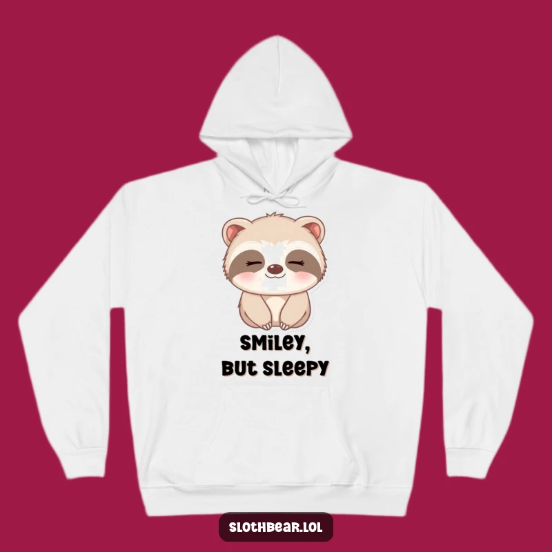 Cozy Funny Sleepy Sloth Bear Hoodie: Snuggle Up with Sweet Humor