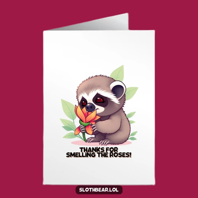 Free Printable Thank You Card: Curious Sloth Cub, A Sweet and Wonder-Filled Downloadable Gift