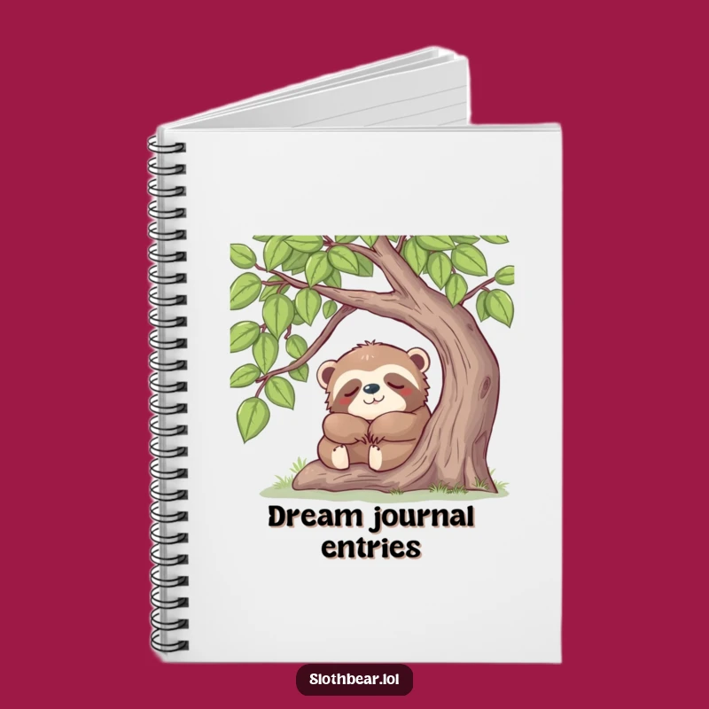 Funny Sloth Bear Nap Notebook: Peaceful Bear's Dreams, a Perfect Funny Gift