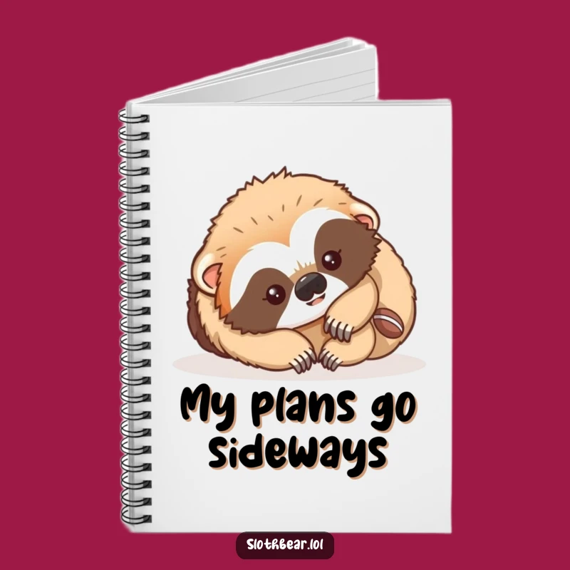 Funny Playful Sloth Bear Cub Notebook: Jot Down Your Funniest Ideas