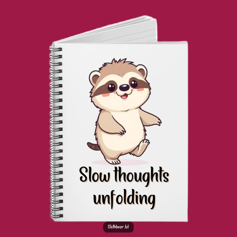 Funny Sloth Bear Notebook: Happy Shuffle Journal, Gift for Relaxed Writers
