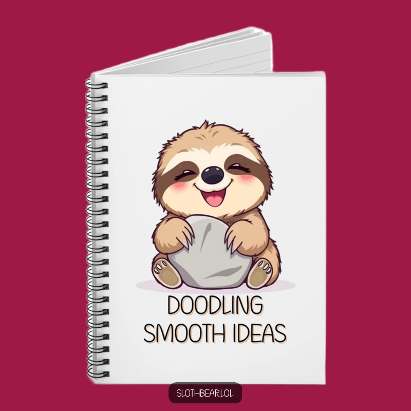 Funny Sloth Bear Notebook: Jot Down Thoughts with Playful Giggles