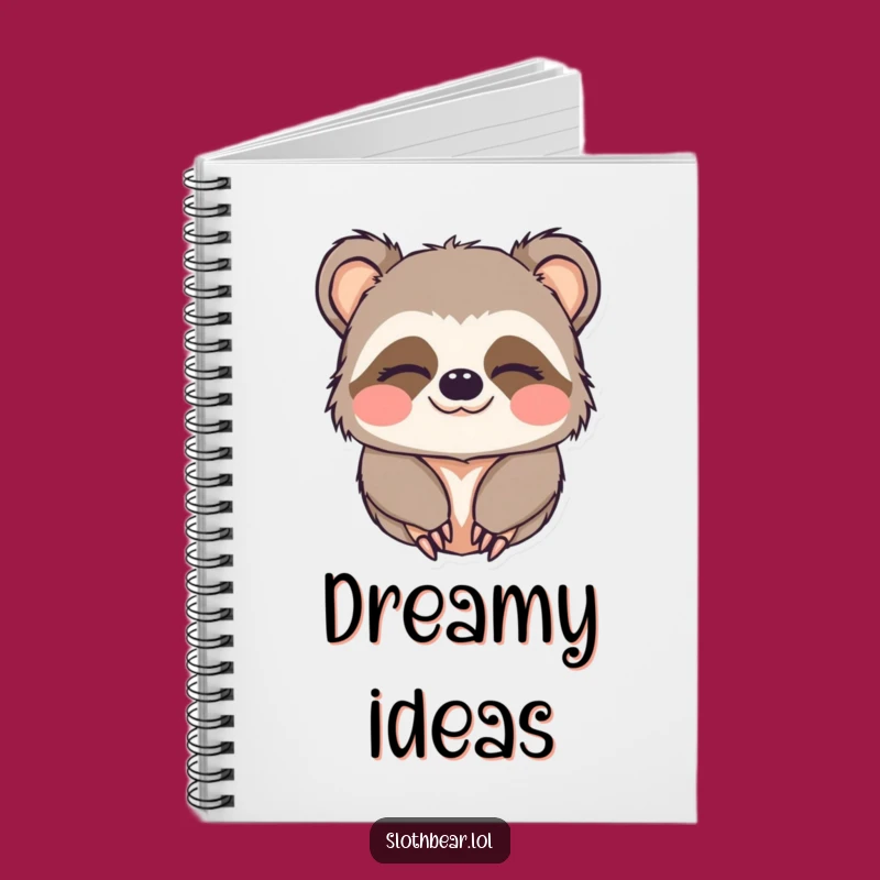 Funny Sloth Bear Notebook: Sleepy Notes, Perfect Journal Funny Gift!