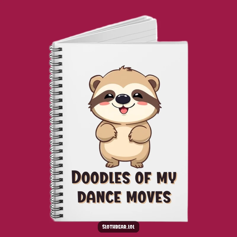 Funny Sloth Bear Wiggle Notebook - Jot Down Ideas with Dancing Fun