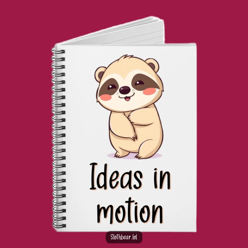 Funny Wiggling Sloth Bear Notebook for Inspiring Ideas