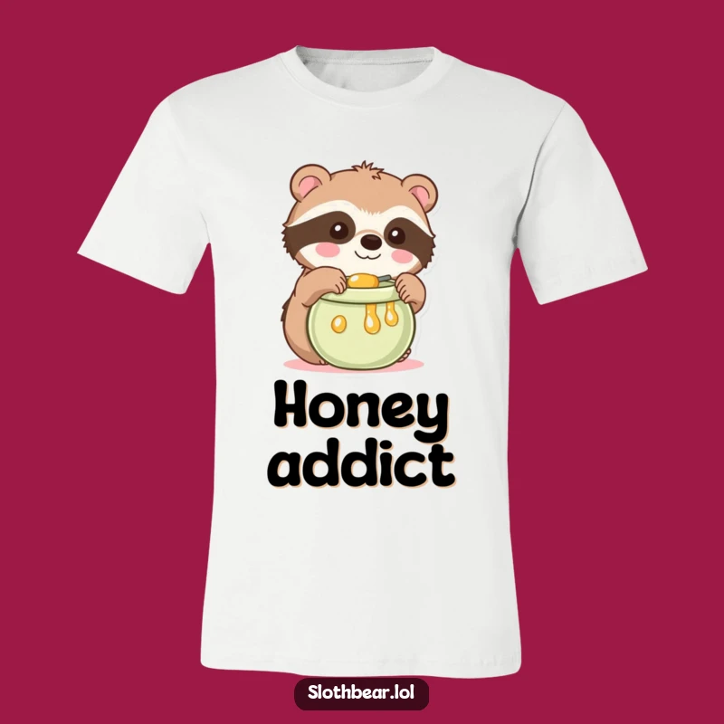 Funny Kawaii Sloth Bear T-Shirt: Wearable Cuteness for a Delightful Funny Gift