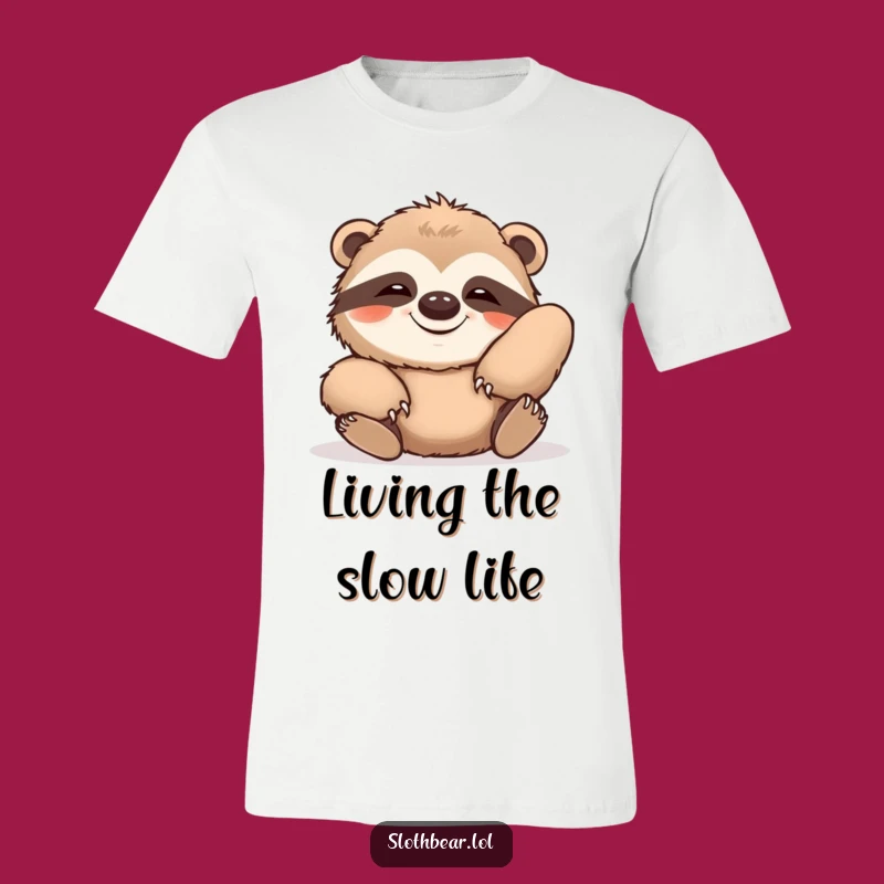 Funny Lazy Sloth Bear Grin T-Shirt - Comfy Animal Apparel