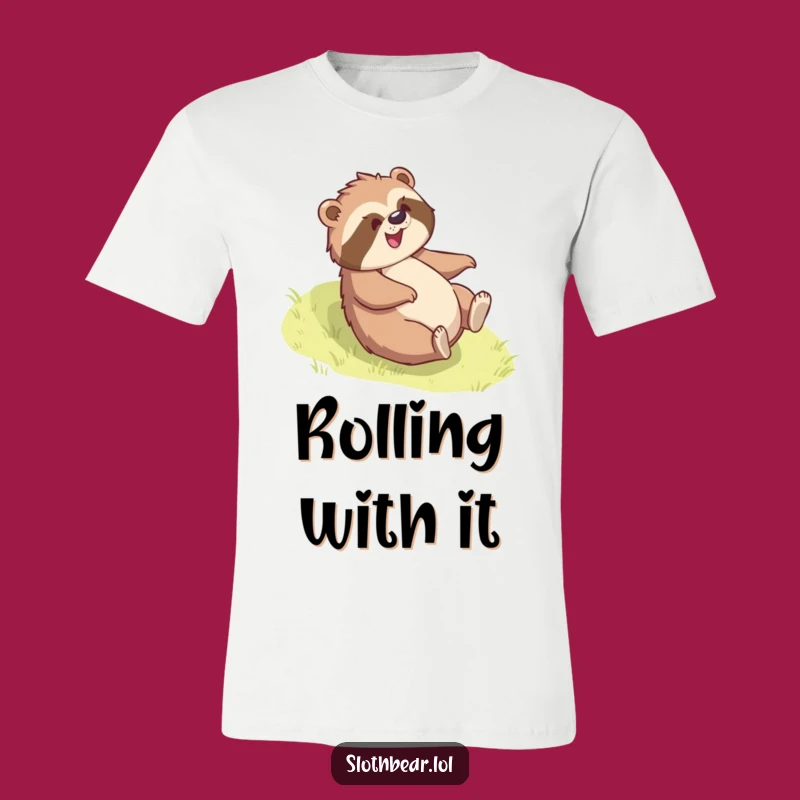 Funny Sloth Bear Rolling T-Shirt: Comical Animal Fun Tee, Ideal Funny Gift!