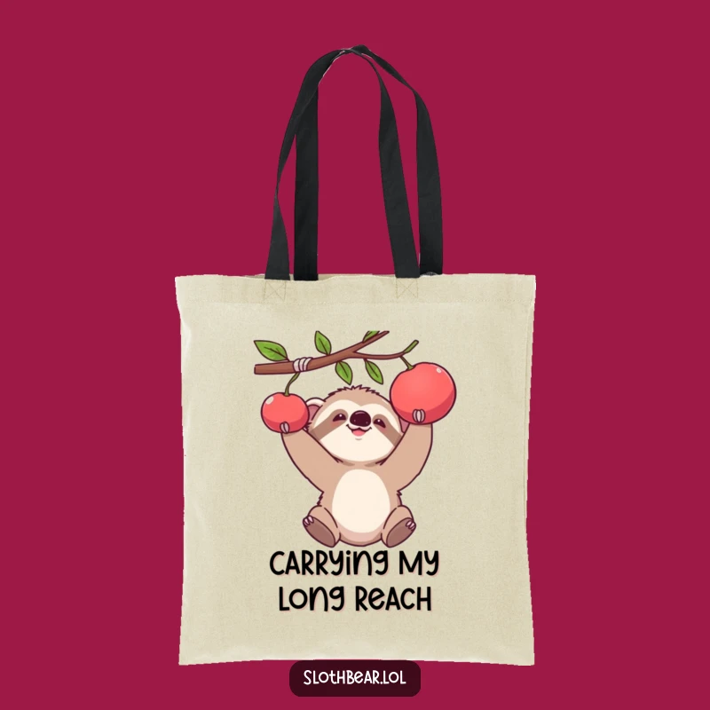 Funny Baby Sloth Bear Tote Bag: Carry Your Essentials with Adorable, Humorous Style