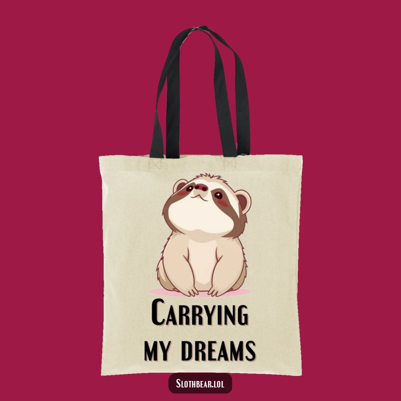 Whimsical Funny Sloth Bear Sky Tote Bag: Stylish Accessory, Great Funny Gift!